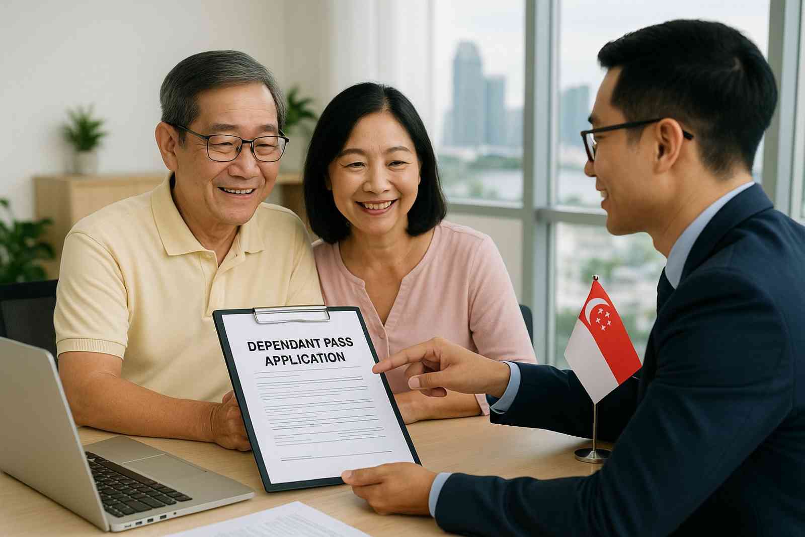 how to apply dependant pass for parents