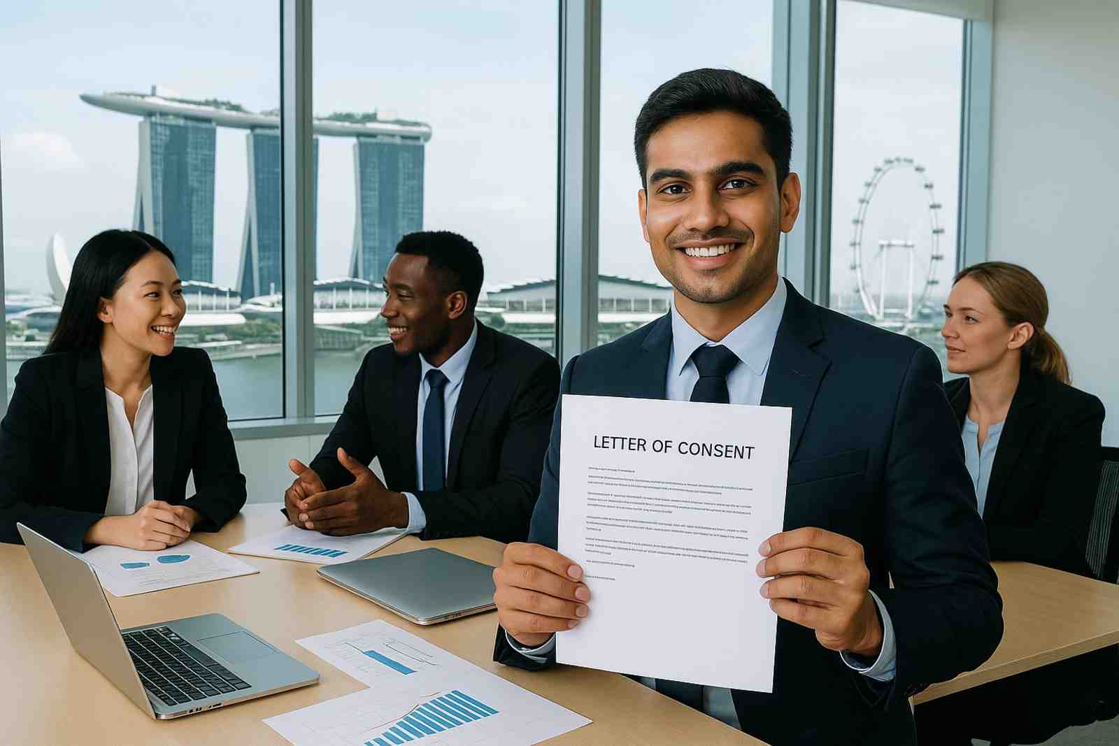 can dp holders start a business with a letter of consent in singapore