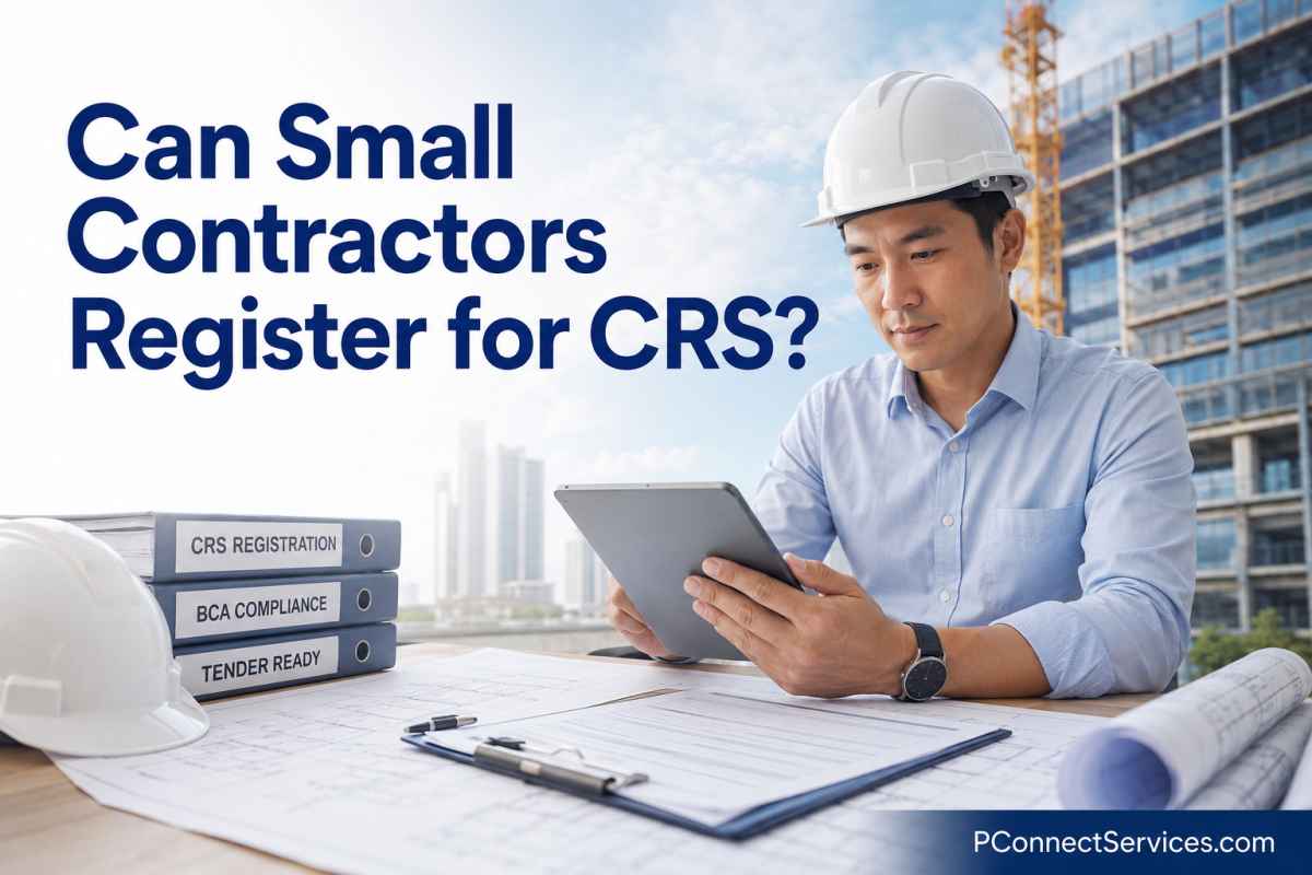 can small contractors register for crs in singapore