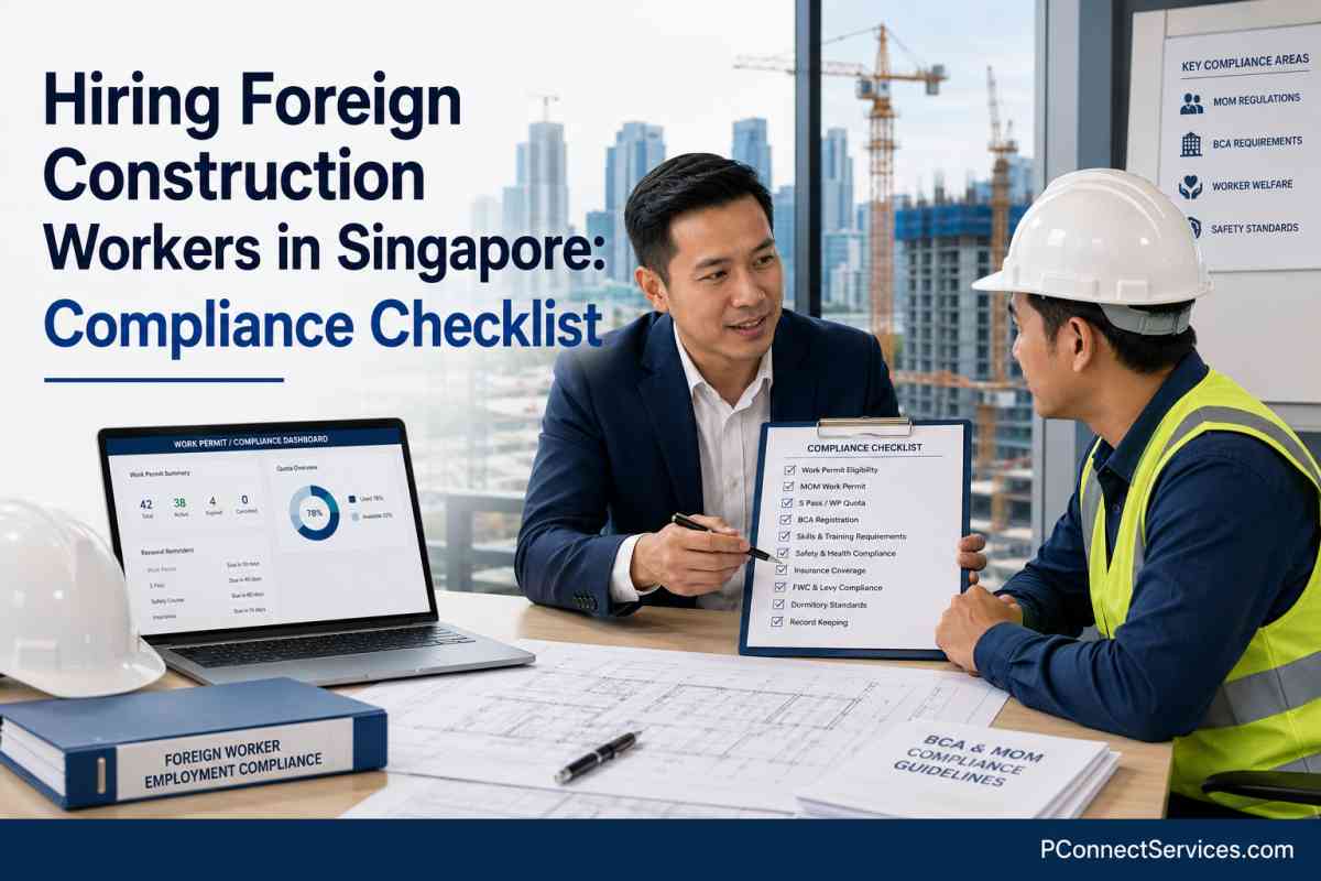 compliance checklist for hiring foreign construction workers in singapore