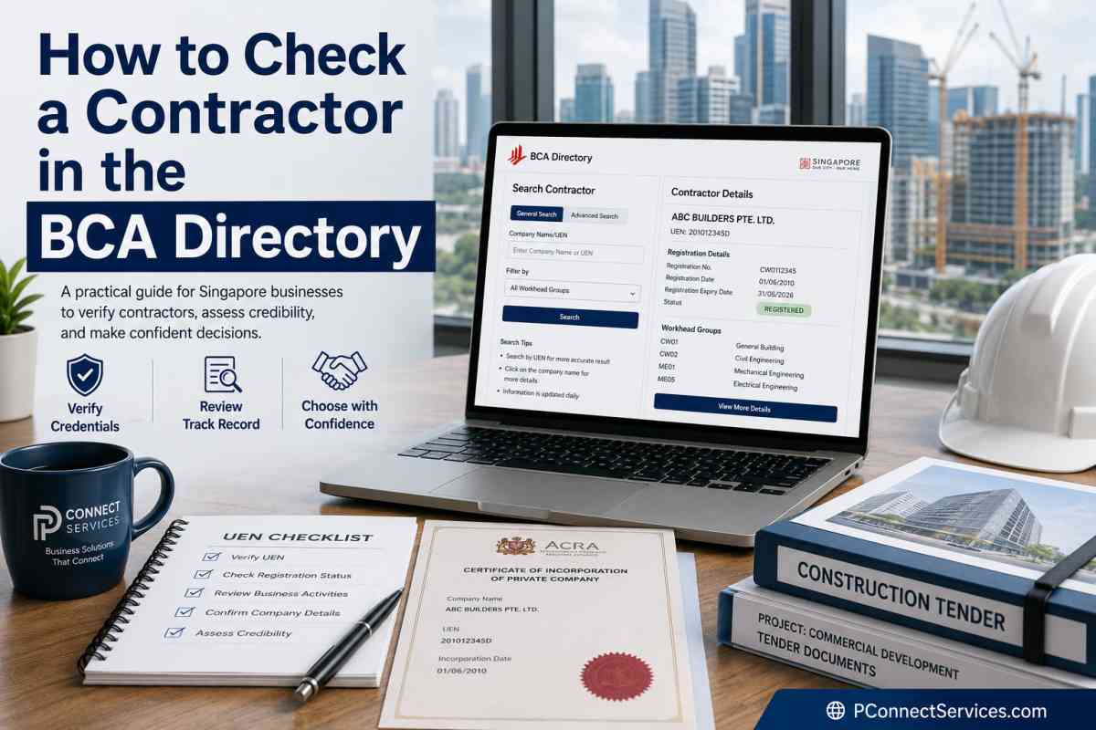 how to check a contractor in the bca directory-in-singapore