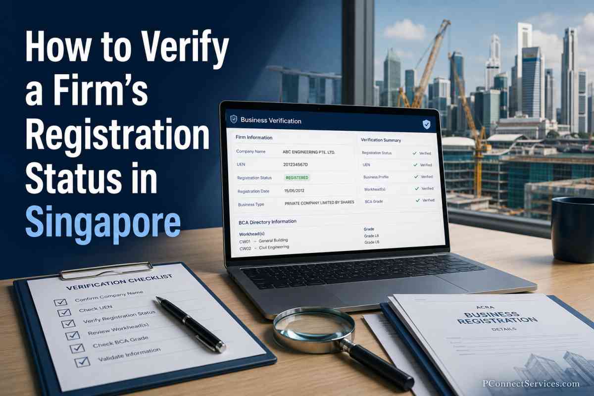 how to verify a firm registration status in singapore