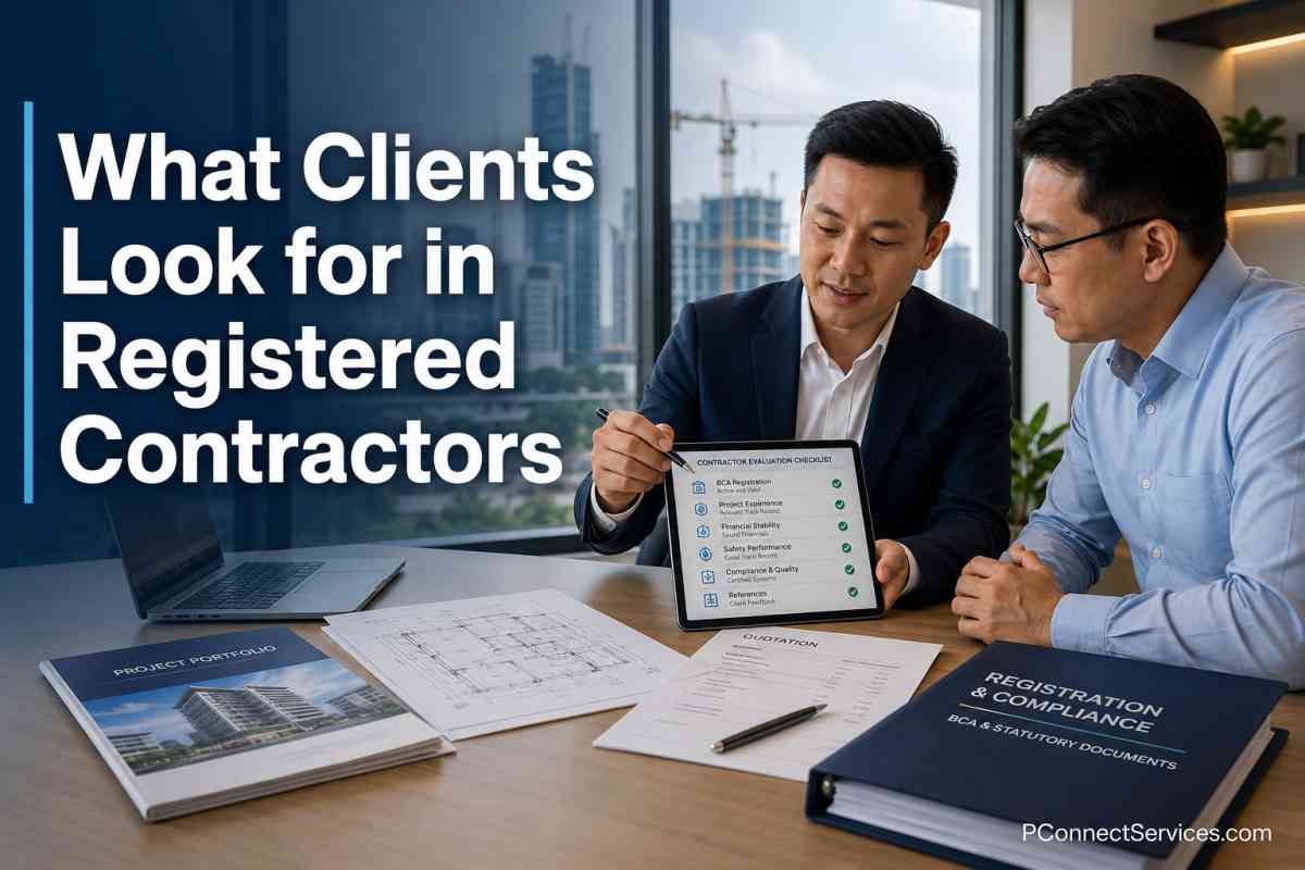 what clients look for in registered contractors in singapore