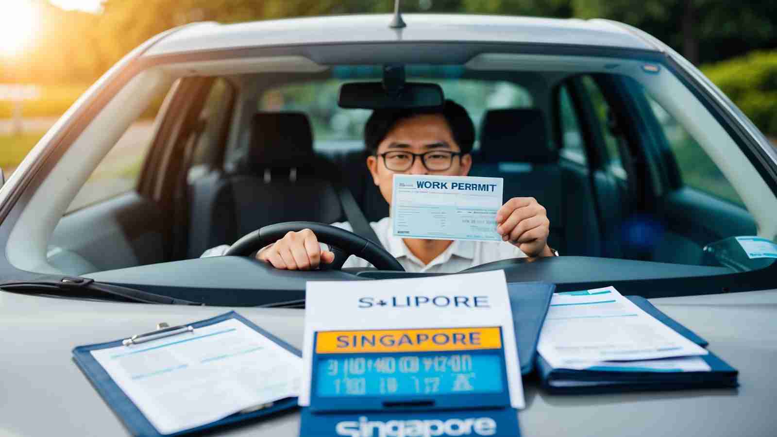 can work permit holder drive malaysian car in singapore